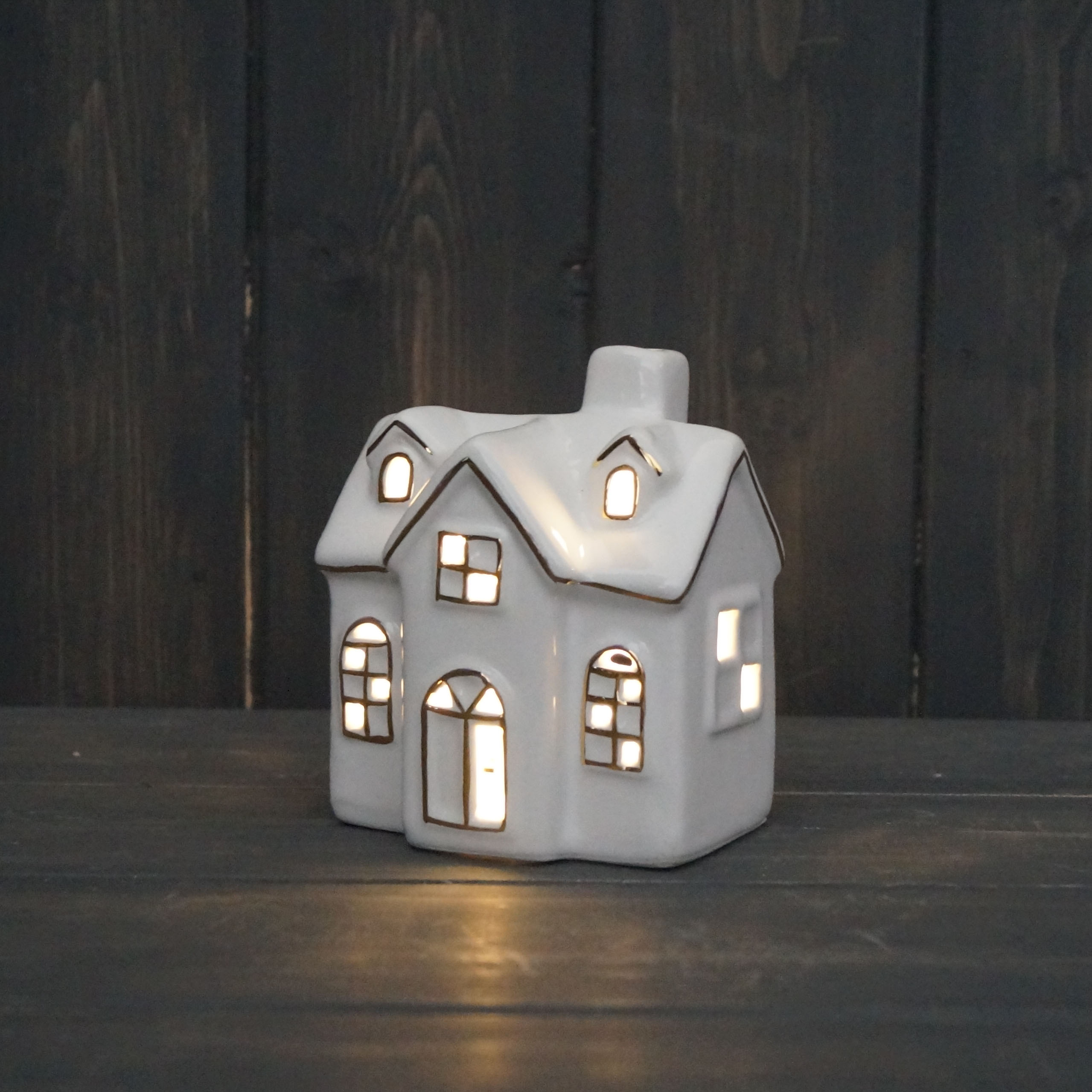Small Led Ceramic House Decoration detail page